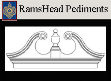 Ramshead Pediments Custom and Standard Sizes