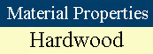 Hardwood Material Properties