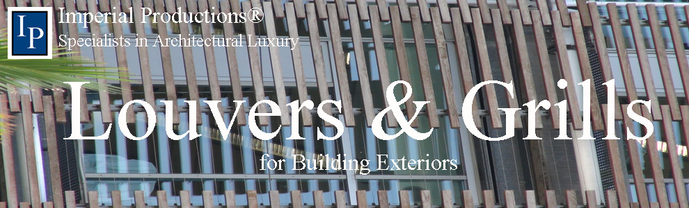 Building louvers for exterior facades keeps sun out and a magical effect with lights at night