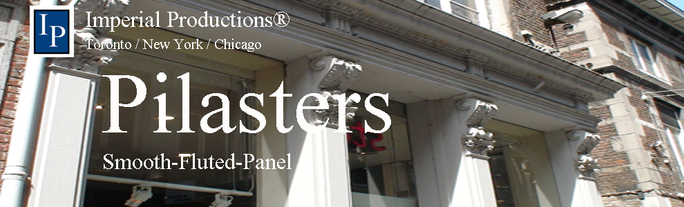 Pilasters are available smooth, fluted, or panelled with a variety of capitals and plinths great for building facades