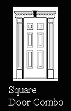 Square Pediment Door Combos