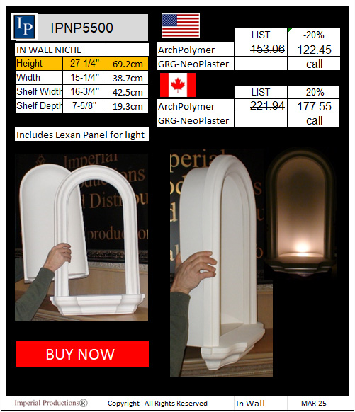 IPNP5500 in wall niche buy now