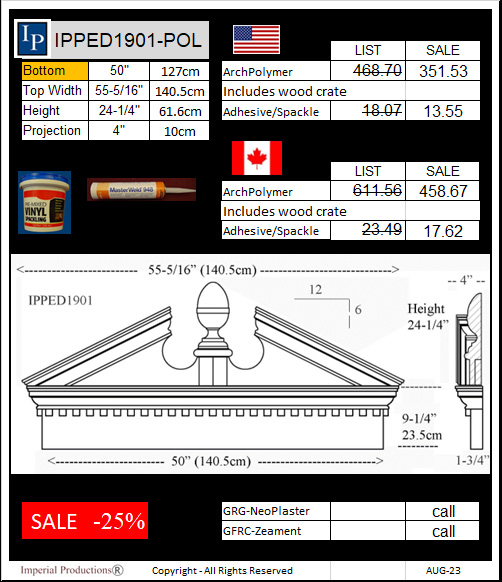 IPPED1901 Pediment