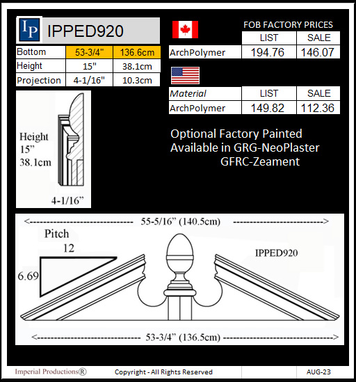 IPPED920 Pediment