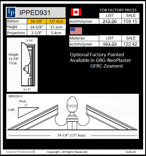 IPPED931 Pediment