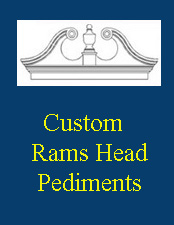 Custom Rams Head Pediments