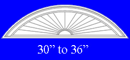 surburst pediment bottom Width 30 inch